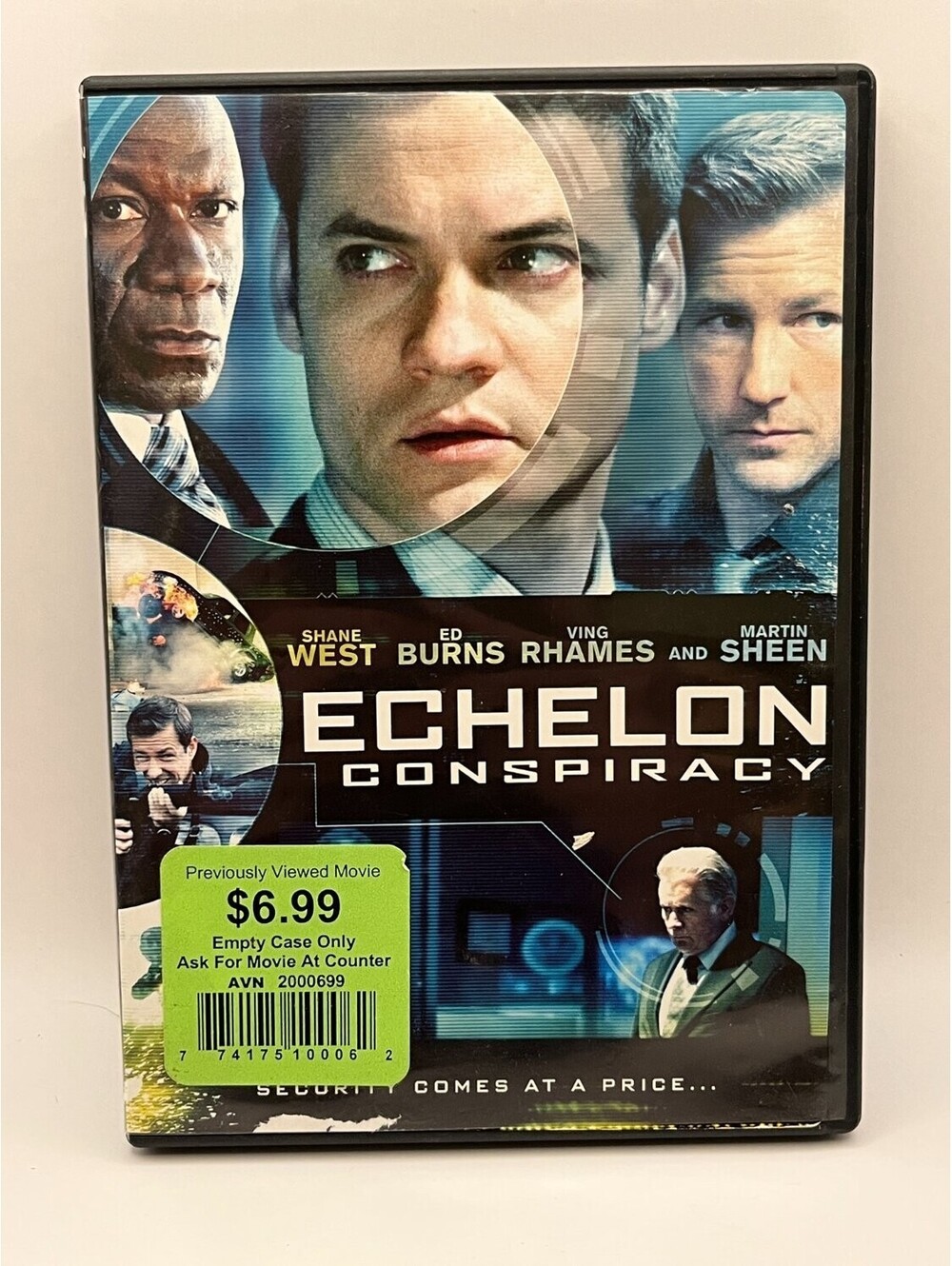 Echelon Conspiracy DVD Widescreen Shane West 2009 Action Greg Marcks